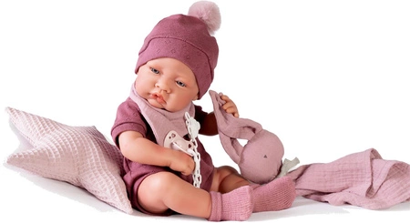 Lalka Nica z poduszką i króliczkiem Antonio Juan 50269