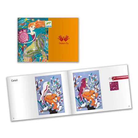 Zestaw artystyczny z brokatem SYRENY DJ09507