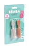 Beaba Zestaw 2 silikonowych pierwszych łyżeczek-gryzaków Terracotta/velvet grey