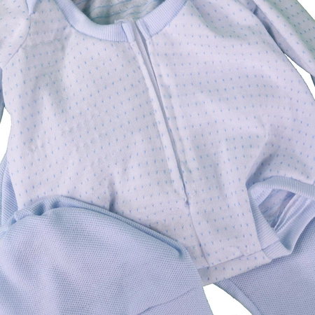 Białe body w kropki z niebieskimi spodniami Antonio Juan 91042_23