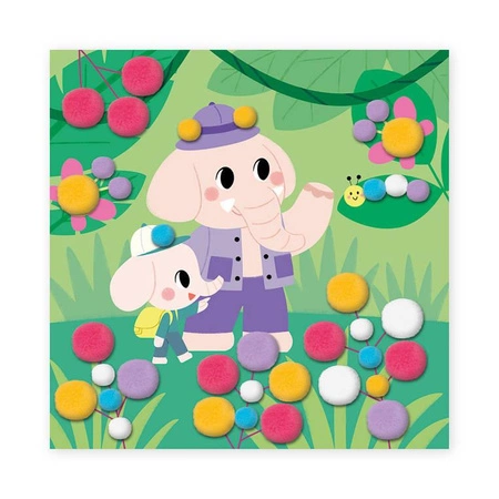 Zestaw kreatywny Pompony My arts & crafts 3+, Janod