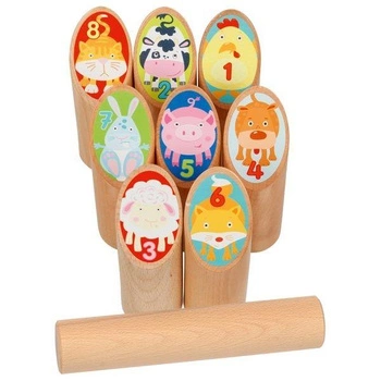 Gra Kubb w bawełnianej torbie 56648- Goki, gry drewniane