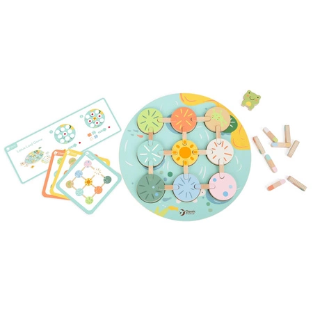 CLASSIC WORLD Gra Sensoryczna Liść Lotosu Dopasuj Kształty i Kolory