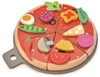 Drewniana pizza z dodatkami na rzepy, Tender Leaf Toys