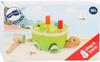 Przebijanka z drewna Zielony żółwik, 11221- Small foot, Zabawki na roczek