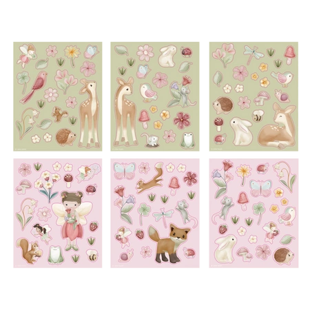 Little Dutch Książeczka z naklejkami Fairy Garden