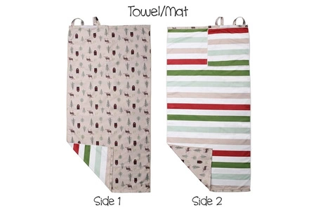 FlapJack Ręcznik Plecak Plażowy dla Dzieci 2w1 Miś