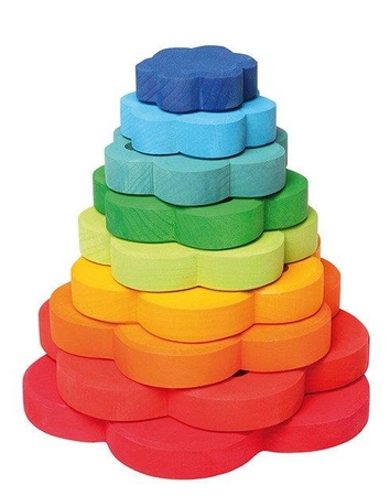 Wieża Kwiat, 17cm, kolorowa, 1+, Grimm's