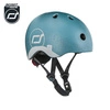 SCOOTANDRIDE Kask z odblaskami XXS-S dla dzieci 1-5 lat Steel Dog