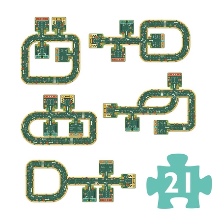 Djeco duże puzzle układanka ulica budowa drogi 21e