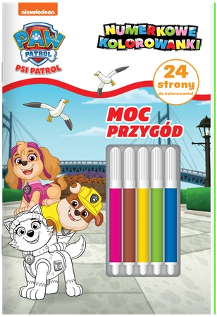 Moc przygód. Psi Patrol. Numerkowe kolorowanki