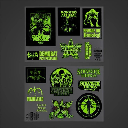 Stranger Things 5 Glow in the Dark Gadget Decals (14 pcs) / Stranger Things 5 zestaw naklejek świecących w ciemności (14 szt)