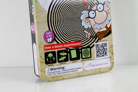 Zestaw do robienia eksperymentów Purple Cow - Iluzje optyczne