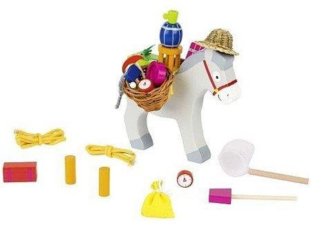 Załaduj osiołka - gra zręcznościowa, 56986-goki, zabawki drewniane