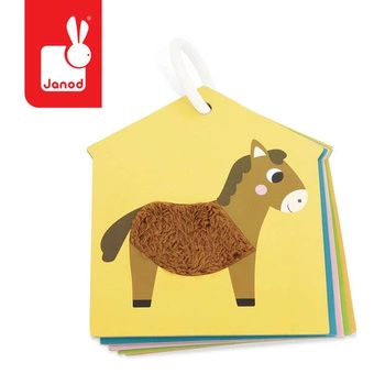 Karty sensoryczne Farma 7 elementów 12 m+, Janod