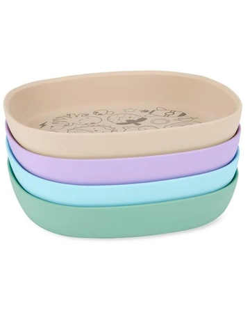 Skip Hop Talerzyk dla Dziecka Silikonowy Squad Oat