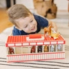 Przenośnia drewniana Stajnia z 8 Figurkami Koni Melissa and Doug 13744-MD