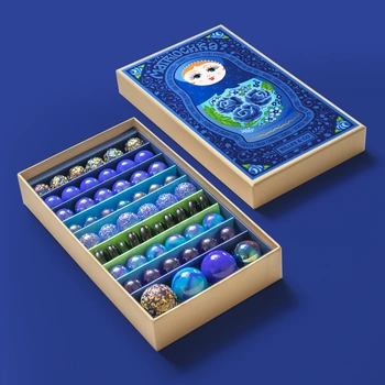 Szklane kulki UKRAIŃSKA MATRIOSZKA YELENA BOX-11