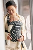 BABYBJORN MINI Cotton – nosidełko, Antracyt/Landscape Print 
