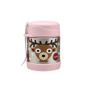 3 Sprouts Termos dla Dzieci Jelonek Pink