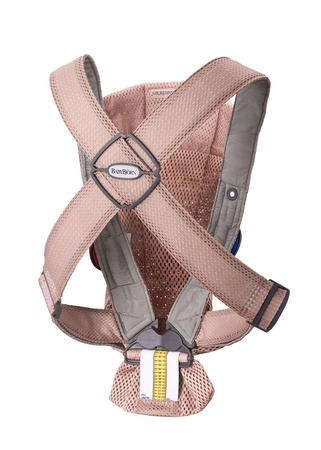 BABYBJORN MINI 3D Mesh – nosidełko, Zgaszony Róż