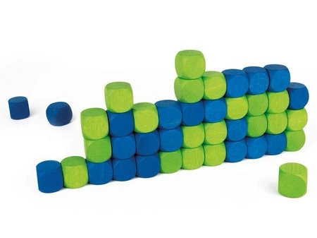 Drewniana gra logiczna Połącz kostki 5l+ MILANIWOOD