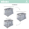 Beaba Łóżeczko turystyczne dwupoziomowe z funkcją kojca 3w1 Eazy sleep Heather grey / Pebble