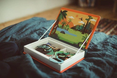 Magnetyczna układanka Dinozaury Magnetibook, Janod