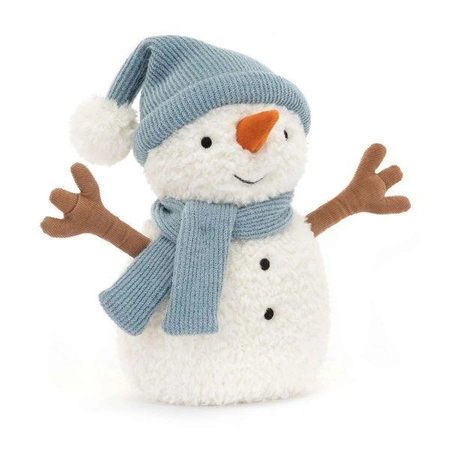 JellyCat - Bałwanek w Błękitnej Czapce i Szaliku 22 cm