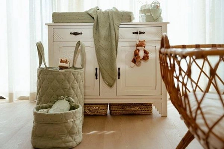 Little Dutch Otulacz muślinowy 120x120 cm Blueberry Leaves