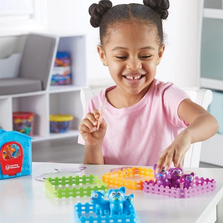 Sorter Pieski, Zestaw do nauki liczenia, kolorów i kształtów, 28 elementów