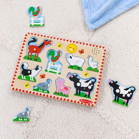 Zwierzęta z farmy 50204 Melissa & Doug, układanki dla dzieci