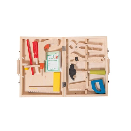 Zestaw drewnianych narzędzi w walizce 632403