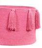 Lorena Canals Kosz dekoracyjny Tassels Fuchsia