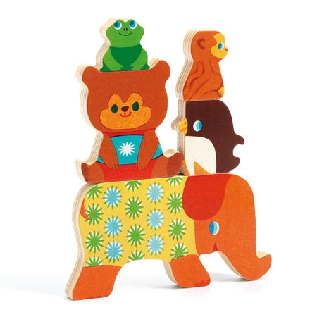 Drewn. puzzle przestrz. PIRAMIDA ZWIERZĄT DJ01056