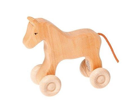 Konik na kółkach, naturalny, 1+, Grimm's
