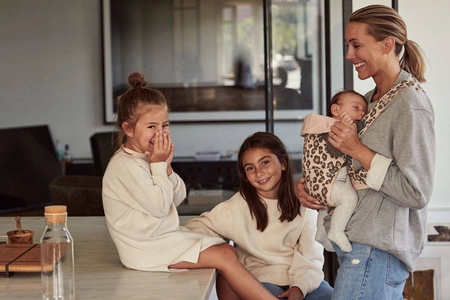 BABYBJORN MINI Cotton – nosidełko, Beż/Leopard