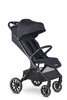 Easywalker Jackey² XL Komfortowy, samoskładający się wózek spacerowy z torbą transportową i osłoną przeciwdeszczową Midnight Black