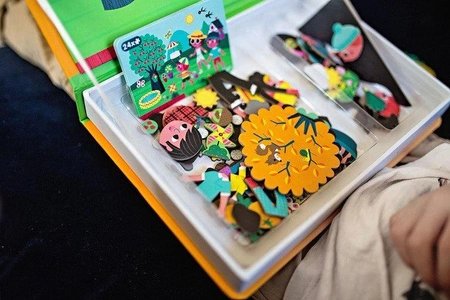 Magnetyczna układanka 4 pory roku Magnetibook, Janod