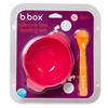 Silikonowa miseczka z przyssawką i łyżeczką, Strawberry Shake, b.box