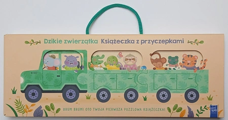 Książeczka z przyczepkami. Dzikie zwierzątka