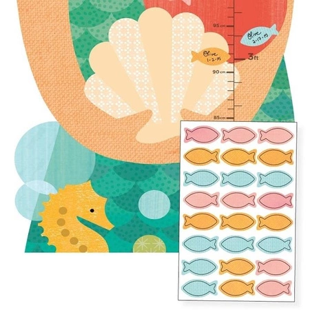 Petit Collage Miarka Wzrostu Mała Syrenka