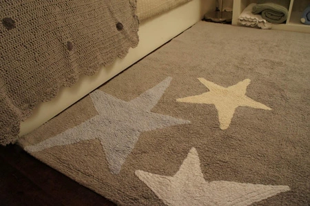 Lorena Canals Dywan bawełniany Tres Estrellas Azul 120 x 160 cm