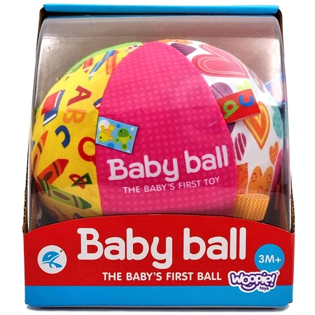 WOOPIE Miękka Sensoryczna Piłka Pani Metka z Wszywkami dla Malucha + Dźwięk