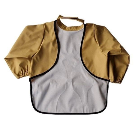 Baby Livia Śliniak z rękawkami Yellow Miś 303-8