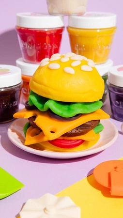 ChildGen, Naturalna ciastolina w słoiczkach - zestaw 6 kolorów