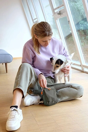 PALOPA Torebka saszetka na smakołyki dla psa Greta dark olive L