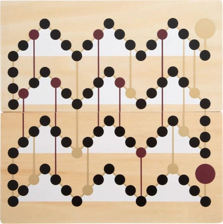 Drewniane gry planszowe Węże i drabiny Ludo Gold Edition 12218-Small Foot