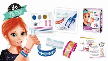 Zrób to sam - BROKATOWE BRANSOLETKI BE204