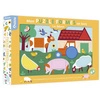 Auzou Drewniane puzzle kształty Na farmie 84027